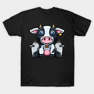Cartoon Dairy Cow T-Shirt